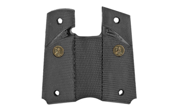 Picture of  Pachmayr 02921 Signature Grip Wraparound Checkered Black Rubber For 1911, 1911-A1