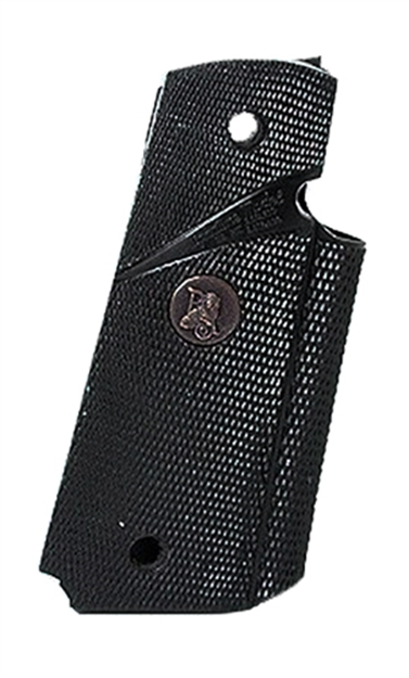 Picture of  Pachmayr 02921 Signature Grip Wraparound Checkered Black Rubber For 1911, 1911-A1 034337029212