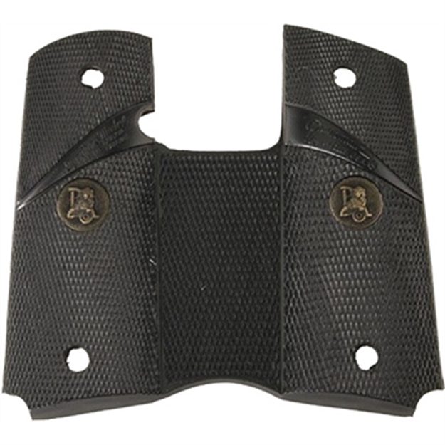 Picture of  Pachmayr 02545 Signature Grip Wraparound Checkered Black Rubber For Colt Officer