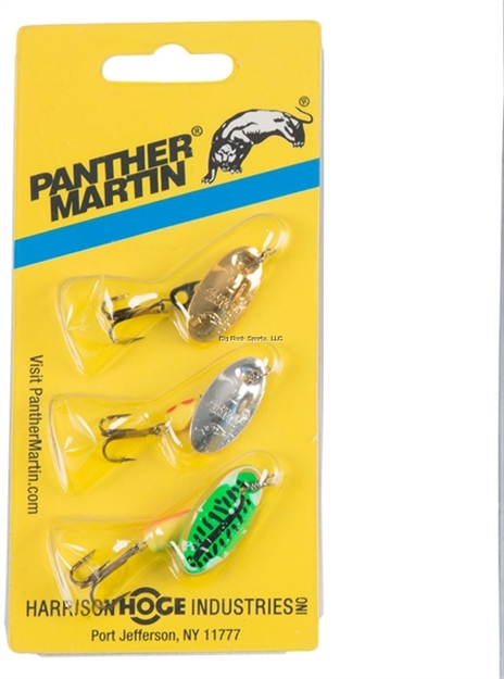 Picture of Panther Martin 3 Pack Spinner Kit, One Each 4Pmft,  2Pmrg, 2Pmrs