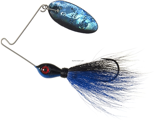 Picture of Panther Martin Bearded Banshee Spinner Bait, Bucktail, Holographic Blade, #9, 1/4Oz, Blue Black Holographic