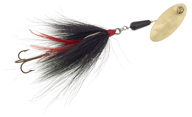 Picture of Panther Martin Big Eye Musky, Size 22 Spinner, Brass Black And Red