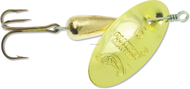 Picture of Panther Martin Classic Patterns In-Line Spinner, #6, 1/4 Oz, All Gold