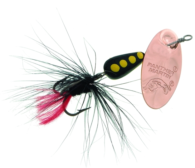 Picture of Panther Martin Classic Patterns In-Line Spinner, #6, 1/4 Oz, Regular Fly Copper/Black/Black