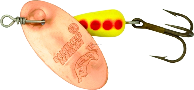 Picture of Panther Martin Classic Regular In-Line Spinner, #2, 1/16 Oz, Yellow & Red