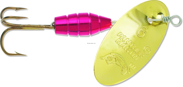 Picture of Panther Martin Deluxe Regular In-Line Spinner, #4, 1/8 Oz, Metallic Red & Gold