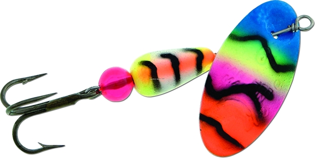 Picture of Panther Martin Fishseeuv In-Line Spinner, #4, 1/8 Oz, Blue/Pink/Orange