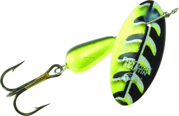 Picture of Panther Martin Fishseeuv Vibrant Image In-Line Spinner, #6, 1/4 Oz, Black & Chartreuse