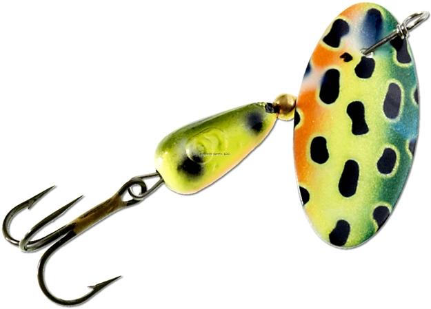Picture of Panther Martin Fishseeuv Vibrant Image In-Line Spinner, #6, 1/4 Oz, Bullfrog