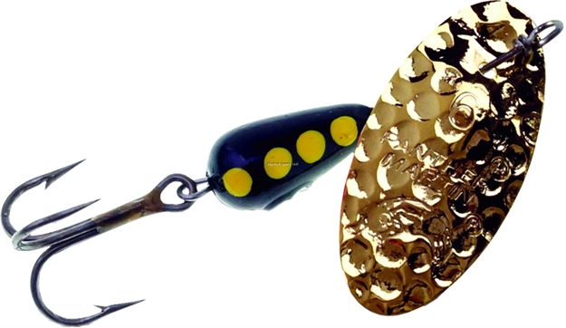Picture of Panther Martin Hammered Scented In-Line Spinner, #2, 1/16 Oz, Gold