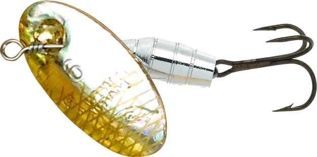 Picture of Panther Martin Holographic Deluxe In-Line Spinner, #2, 1/16 Oz, Holographic Silver & Gold