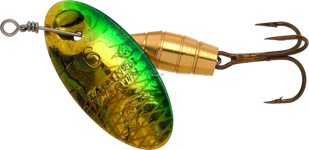 Picture of Panther Martin Holographic Deluxe In-Line Spinner, #6, 1/4 Oz, Holographic Green & Gold