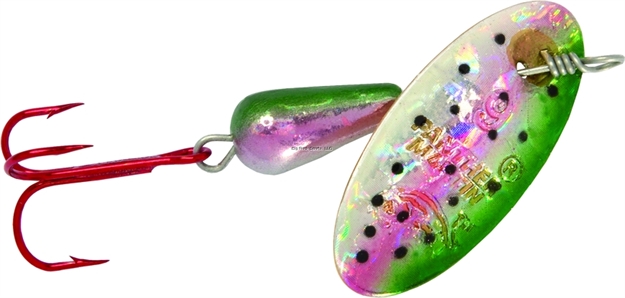 Picture of Panther Martin Holographic Red Hook In-Line Spinner, #4, 1/8 Oz, Rainbow Trout