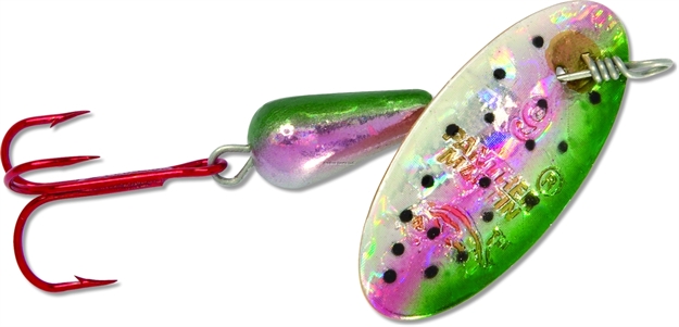 Picture of Panther Martin Holographic Red Hook In-Line Spinner, #9, 3/8 Oz, Rainbow Trout