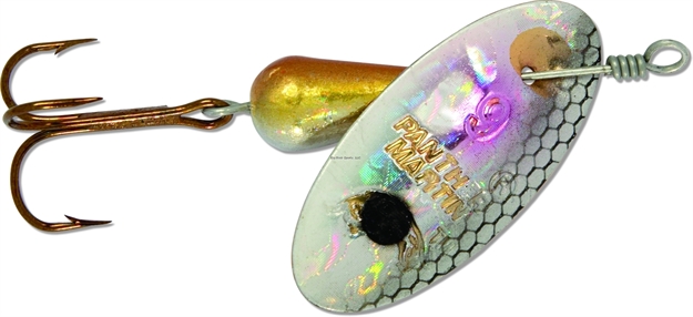 Picture of Panther Martin Holographic Regular In-Line Spinner, #1, 1/32 Oz, Silver & Gold