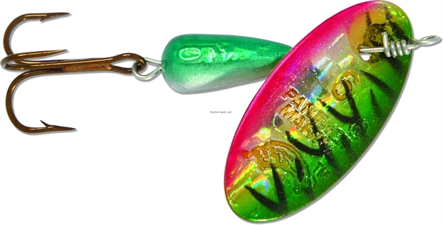 Picture of Panther Martin Holographic Regular In-Line Spinner, #4, 1/8 Oz, Tiger Green