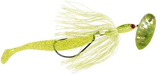 Picture of Panther Martin Hularunner Holographic Weedless In-Line Spinner, #9Wr, 3/8 Oz, Chartreuse