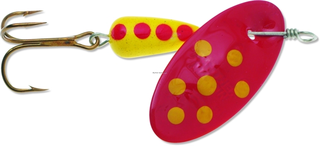Picture of Panther Martin In-Line Spinner, #4, 1/8 Oz, Spotted Red