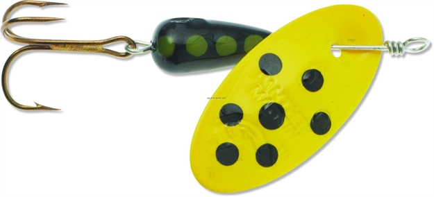 Picture of Panther Martin In-Line Spinner, #4, 1/8 Oz, Spotted Yellow Black