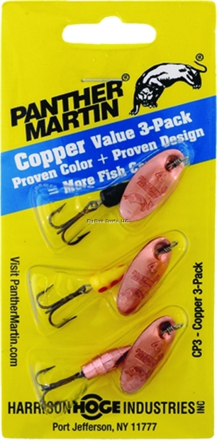 Picture of Panther Martin Spinner Kit, 1/8 Oz, Copper, 3/Pack