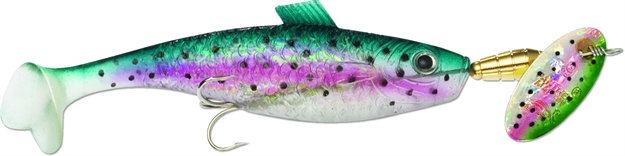 Picture of Panther Martin Vivif Style Holographic Spinner Minnow, #0 (2"), 1/8 Oz, Rainbow Trout