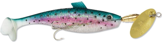 Picture of Panther Martin Vivif Style Spinner Minnow, Size 0, 1/8 Oz, 2", Rainbow Trout Gold