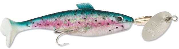 Picture of Panther Martin Vivif Style Spinner Minnow, Size 0, 1/8 Oz, 2", Rainbow Trout Silver