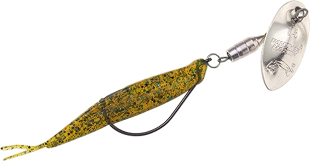 Picture of Panther Martin Weed Runner Spinner Bait, #15, Silver Blade, 1/2Oz, 4" Rootbeer Fluke