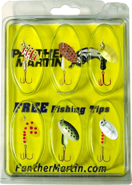 Picture of Panther Martin Western Trout Kit, #4/#6, Assorted, 6/Pack
