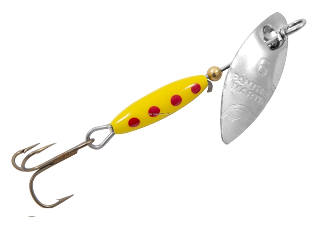 Picture of Panther Martin Willowstrike Silver Regular Undressed Spinner, Size 6 Willow Leaf