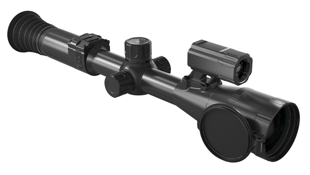 Picture of Pard Pa4-50/Lrf Pantera 480 Lrf Thermal Black 3.3X50mm Multi Reticle, Digital 2X/4X/6X/8X Zoom 640X480, 12 Microns, 50 HZ Resolution PA450LRF