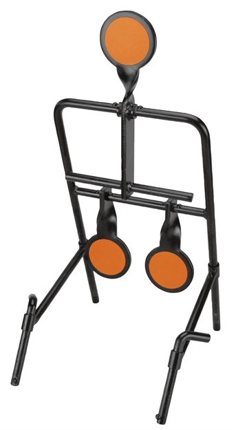 Picture of Caldwell 1071002 Resetting  Handgun Resetting Steel Target Black/Orange Circle Illustration Impact Enhancement Motion 3.50" 103654 661120036548