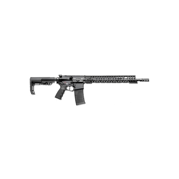 Picture of  Patriot Ordnance Factory 01165 Renegade + *Ca Compliant 5.56X45mm Nato 16.50" 10+1 Black Hard Coat Anodized Rec 14.50" M-Lok Black Nitride Barrel 6 Position Mft Stock Black Polymer Mft Grip