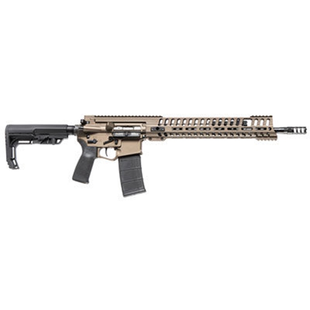 Picture of  Patriot Ordnance Factory 01145 P415 Edge 223 Rem,5.56X45mm Nato 16.50" 30+1 Burnt Bronze Rec Black 6 Position Mft Stock/Grip 847313011459