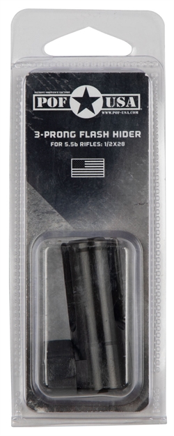 Picture of Patriot Ordnance Factory 00870 Flash Hider  Black Steel With 1/2"-28 Tpi Threads For 223 Rem, 5.56X45mm Nato Ar-Platform 847313008701