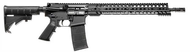 Picture of Patriot Ordnance Factory  The Constable  
Semi-Automatic 7.62 X 39Mm 16.5" Black Hardcoat Anodized