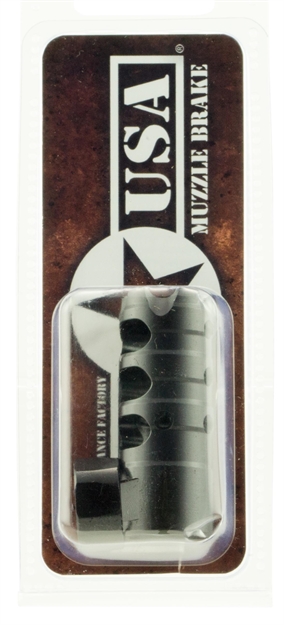 Picture of  Patriot Ordnance Factory 00309 Triple Port Muzzle Brake Black Nitride 5/8"X24 Thread, 308 Win 7.62X51mm Nato