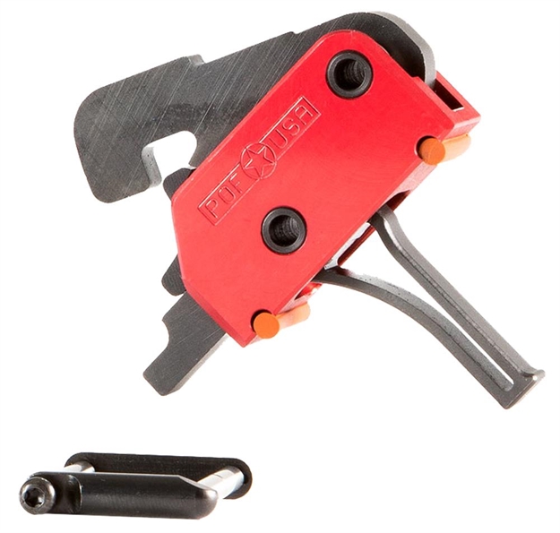 Picture of  Patriot Ordnance Factory 00858 Drop-In  Black/Red Flat Trigger Single-Stage