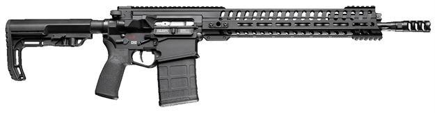 Picture of  Patriot Ordnance Factory 01235 Revolution Gen4 7.62X51mm Nato 20+1 16.50" Nitride Treated Match Grade Barrel, Black Anodized Gen 4 Lower Receiver, Mission First Tactical Furniture, Ambidextrous