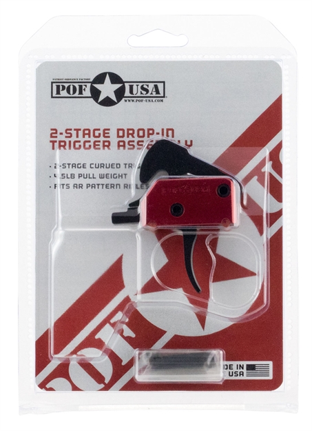 Picture of  Patriot Ordnance Factory 01509 Drop-In  Black/Red Curved Trigger Two-Stage 847313015099