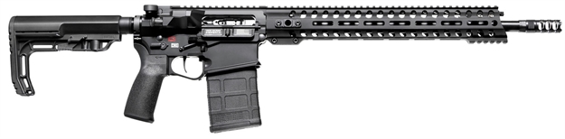 Picture of  Patriot Ordnance Factory 01581 Revolution  308 Win,7.62X51mm Nato 16.50" 20+1 Black Hard Coat Anodized 6 Position Mft Bms Minimalist Stock