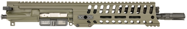 Picture of  Patriot Ordnance Factory 01988 P415 Complete Upper (Piston Driven Adj. Gas Block) 5.56X45mm Nato 10.5", OD Green Anodized, 3-Port Muzzle Brake, 9" Mmr M-Lok Handguard 847313019882