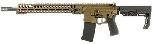 Picture of  Patriot Ordnance Factory 02040 Renegade +  5.56X45mm Nato 30+1 13.75" Steel Threaded Barrel, Bronze Aluminum Receiver