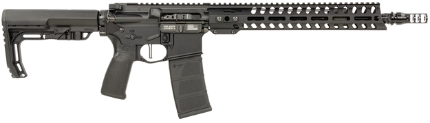 Picture of  Patriot Ordnance Factory 02045 Minuteman  5.56X45mm Nato 30+1 13.75" Black Steel Threaded Barrel, Black Anodized Aluminum Receiver, 13" Renegade Rail Handguard 847313020451