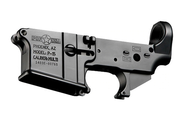 Picture of Patriot Ordnance Factory P-15 Lower Rec Mil Spec Stripped Black