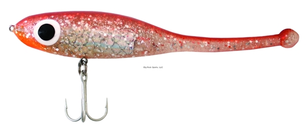 Picture of Paul Brown Devil Soft-Body Twitchbait, 4 7/8", 5/8 Oz, Copper Top Silver, Suspending