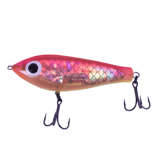 Picture of Paul Brown Fat Boy Pro 3 1/2", 7/8 Oz., Pink Back/Silver Flat Insert/Chartreuse Belly/Orange Throat