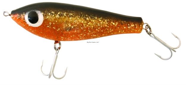 Picture of Paul Brown Fat Boy Rattling Twitchbait, 3 1/2", 7/8 Oz, Black Gold Orange, Suspending