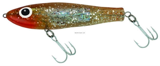 Picture of Paul Brown Original Soft Body Rattling Twitchbait, 3 5/8", 3/4 Oz, Copper Top Silver, Suspending