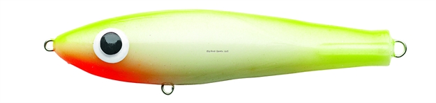 Picture of Paul Brown Original Soft Body Rattling Twitchbait, 3 5/8", 3/4 Oz, Pearl/Chartreuse Back, Suspending